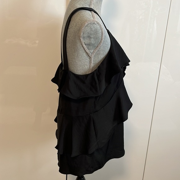 MICHAEL KORS NWOT Dressy Ruffle Long Blouse Top, Size M - Picture 3 of 10